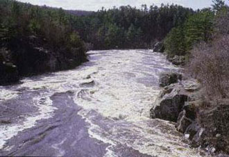 River downstream of bridge between Taylor's Falls and St. Croix Falls